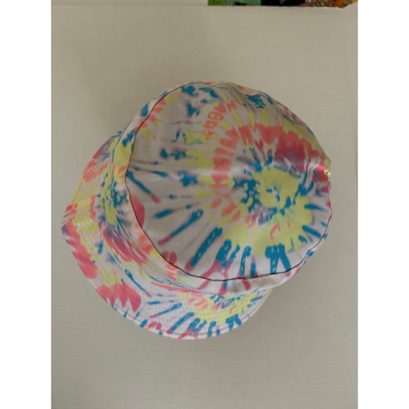 Men's Unbranded Tie Dye Bucket Hat White Multi One Size *NEW* - Picture 3 of 7